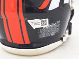 Russell Wilson Autographed Broncos Dark Blue Mini Helmet Fanatics Holo B747728