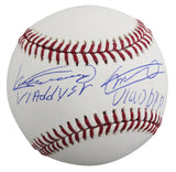 Vladimir Guerrero Sr. & Vladimir Guerrero Jr. Signed OML Baseball W/ Case JSA