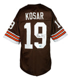 Bernie Kosar Signed Custom Brown Pro Style Football Jersey BAS ITP