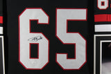 ANDREW SHAW (Blackhawks black SKYLINE) Signed Autographed Framed Jersey JSA