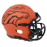 Bo Nix Denver Broncos Signed Riddell Rave Mini Helmet BAS Beckett