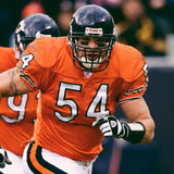 Brian Urlacher Signed Chicago Bears 35x43 Framed Jersey Insc.r."HOF 18"/ Beckett