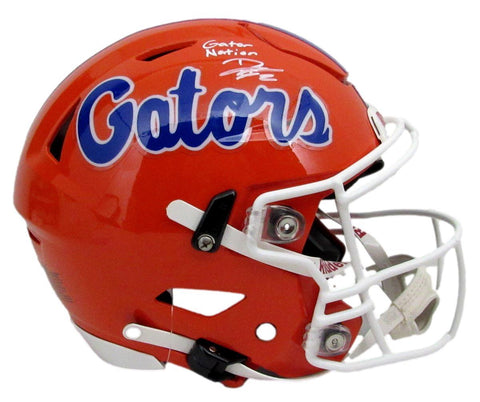 D. J. Lagway Signed Orange Speed Flex Full Size Auth Helmet Florida JSA 197046