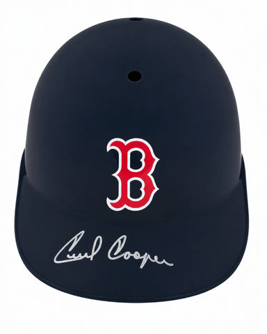 Cecil Cooper Signed Boston Red Sox Souvenir Replica Batting Helmet -SCHWARTZ COA