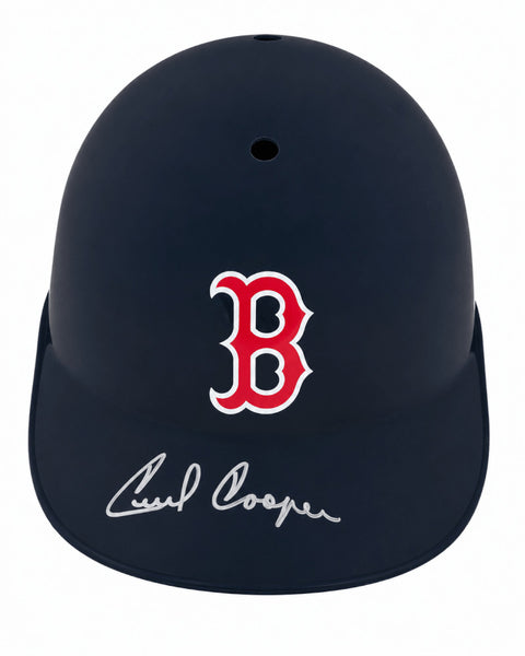 Cecil Cooper Signed Boston Red Sox Souvenir Replica Batting Helmet -SCHWARTZ COA