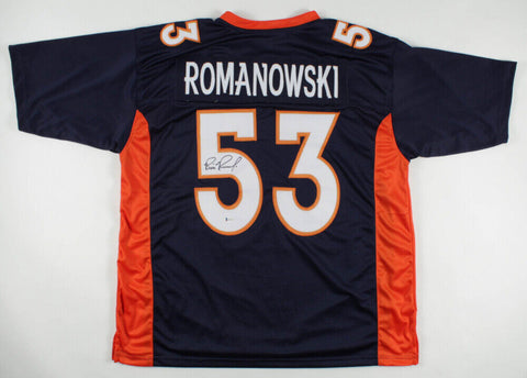 Bill Romanowski Signed Denver Broncos Jersey (Beckett) 4xSuper Bowl Champ