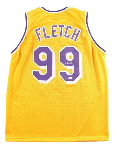 Chevy Chase Signed Los Angeles Yellow Fletch Basketball Jersey JSA Hologram