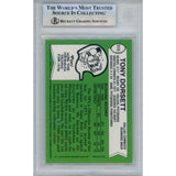 Tony Dorsett Autographed 2001 Topps Archive #79 Trading Card Becket 46501