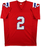 Doug Flutie Authentic Signed Red Pro Style Jersey Autographed BAS Witnessed