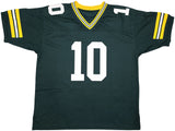 GREEN BAY PACKERS JORDAN LOVE AUTOGRAPHED GREEN JERSEY BECKETT WITNESS 239855