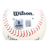 Mickey Mantle Autographed New York Yankees Baseball Little League Beckett 59438