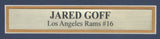 Jared Goff L.A. Rams Signed/Framed 8x10 Color Photo Fanatics 140850