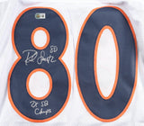Rod Smith "2xSB Champs" Signed Denver Broncos Pro Cut White Jersey (Beckett)