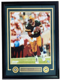 Brett Favre Signed Framed 16x20 Green Bay Packers Photo BAS