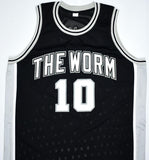 Dennis Rodman Autographed Black Jersey - Beckett W Hologram *Black