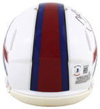 Bills Cole Beasley Authentic Signed Speed Mini Helmet Autographed BAS Witnessed