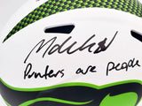 MICHAEL DICKSON AUTOGRAPHED SEAHAWKS LUNAR ECLIPSE FULL SIZE HELMET MCS 200259