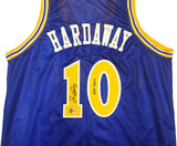 WARRIORS TIM HARDAWAY AUTOGRAPHED BLUE JERSEY "HOF 2022" BECKETT WITNESS 232599