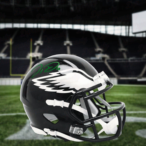 Jordan Davis Philadelphia Eagles Autographed Alternate Black Mini-Helmet JSA COA