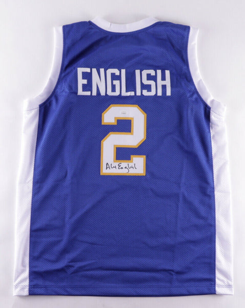 Alex English Signed Denver Nuggets Jersey (JSA COA) 8xNBA All-Star (1982-1989)