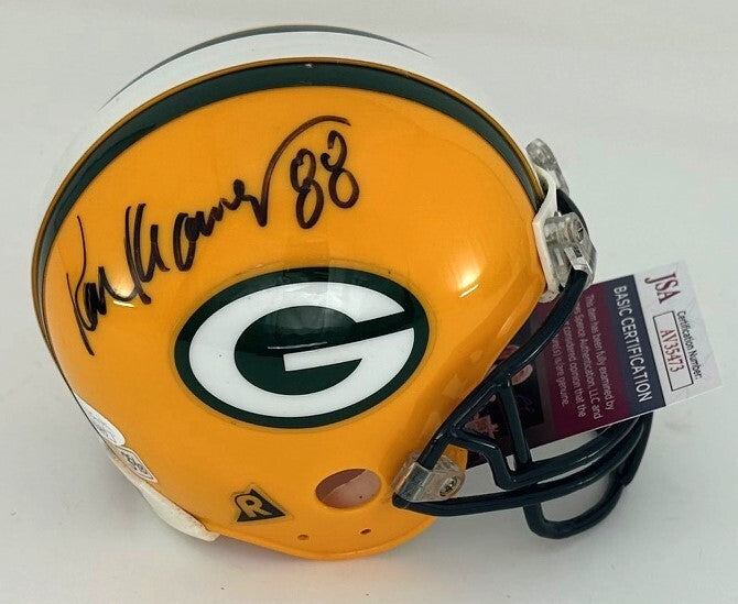Packers Tight End RON KRAMER Signed Riddell Mini Helmet AUTO - JSA ...