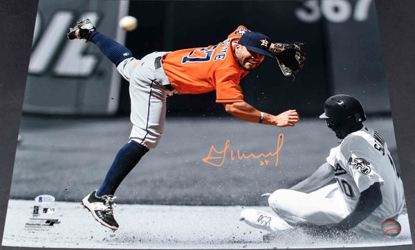 JOSE ALTUVE SIGNED AUTOGRAPHED HOUSTON ASTROS 16x20 SPOTLIGHT PHOTO BECKETT