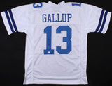 Michael Gallup Signed Cowboys White Jersey (JSA COA) Dallas 2018 3rd Rd Pick W.R