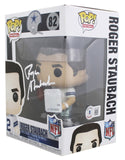 Cowboys Roger Staubach Authentic Signed #82 Funko Pop Figure BAS Wit #WY25951