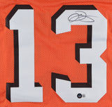 Odell Beckham Jr Signed Cleveland Browns Jersey (Beckett Hologram) 3xPro Bowl WR