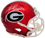 HERSCHEL WALKER AUTOGRAPHED GEORGIA FLASH RED SPEED MINI HELMET BECKETT 202150