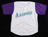 Luis Gonzalez Signed Arizona Diamondback Jersey (JSA) Game Winning Hit Game 7