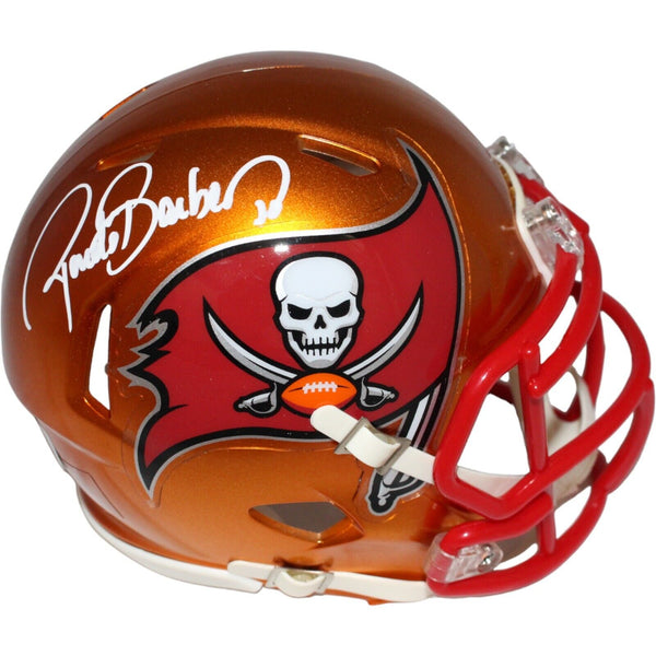 Ronde Barber Signed Tampa Bay Buccaneers Flash Mini Helmet Beckett 42353