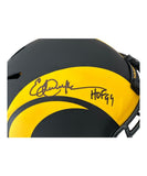 Eric Dickerson Signed Los Angeles Rams Eclipse F/S HOF Helmet Beckett 42086