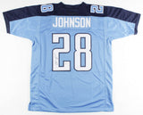 Chris Johnson Signed Tennessee Titans Jersey (Beckett COA) 3xPro Bowl R.B.