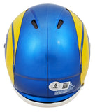 Rams Jared Verse Authentic Signed Speed Mini Helmet W/ Case BAS Witnessed