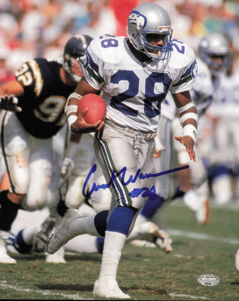 Curt Warner Autographed Signed 8x10 Photo Seattle Seahawks MCS Holo #63543