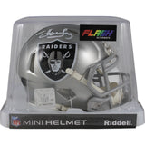 Howie Long Autographed/Signed Las Vegas Raiders Flash Mini Helmet Beckett 49658