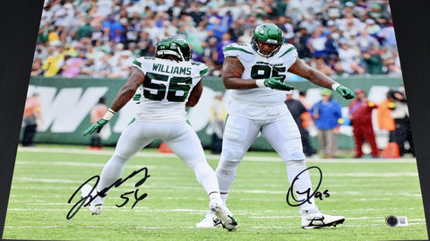 QUINNEN & QUINCY WILLIAMS AUTOGRAPHED NEW YORK JETS 16x20 PHOTO BECKETT