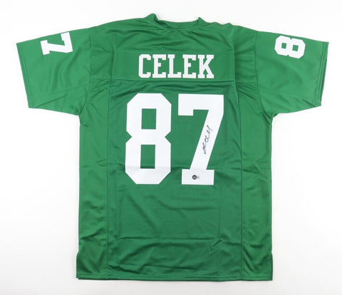 Brent Celek Signed Philadelphia Eagles Jersey (Beckett) Philly T.E. 2007-2017