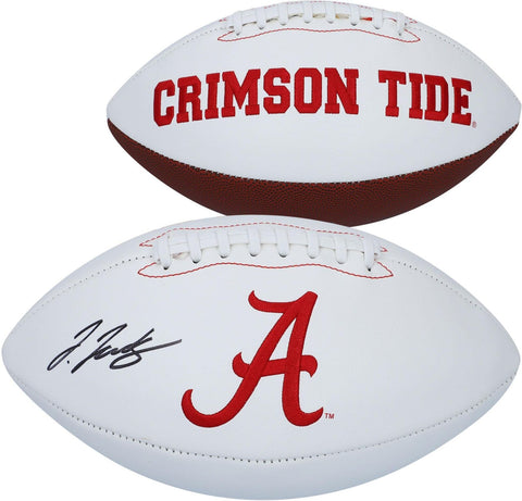 Jerry Jeudy Alabama Crimson Tide Autographed White Panel Football