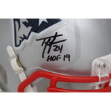 Ty Law Autographed/Signed New England Patriots Mini Helmet HOF Beckett 46989