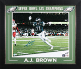 Eagles A.J. Brown Authentic Signed 16x20 Horizontal Framed Photo BAS Witnessed