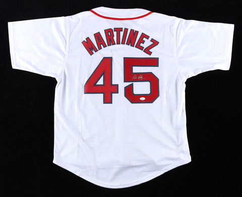 Pedro Martinez Signed Boston Red Sox Jersey (JSA) 3xCy Young Award Winner