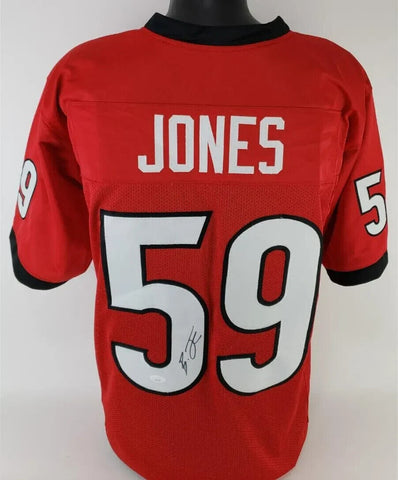 Broderick Jones Signed Georgia Bulldogs Jersey (JSA) Steelers 2023 1st Round Pck