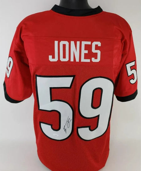 Broderick Jones Signed Georgia Bulldogs Jersey (JSA) Steelers 2023 1st Round Pck