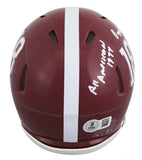 Alabama Ozzie Newsome "2x Insc" Authentic Signed Speed Mini Helmet BAS Witnessed