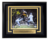 Jaylen Warren Signed Framed 8x10 Pittsburgh Steelers Hurdle Photo Fanatics