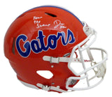 D. J. Lagway Signed/Inscr Orange Full Size Authentic Helmet Florida JSA 197050