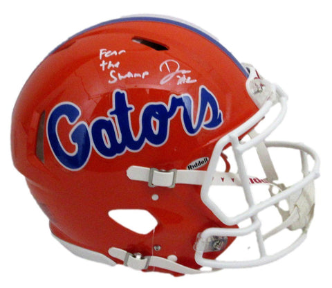 D. J. Lagway Signed/Inscr Orange Full Size Authentic Helmet Florida JSA 197050