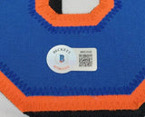 Darryl Strawberry Signed Mets Jersey (Beckett) 3xNew York World Series Champion